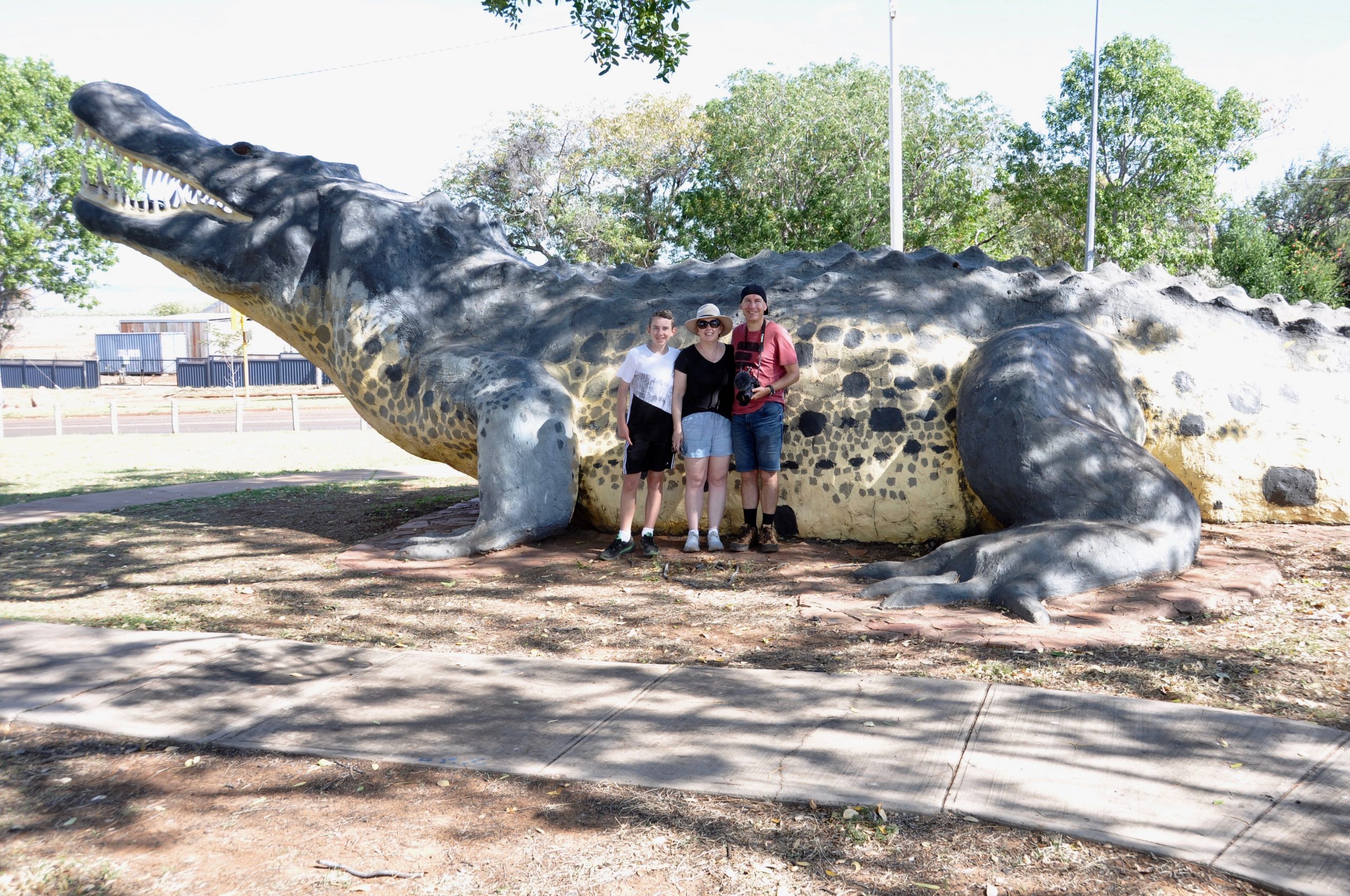 Caleb, Nicole and Andrew at The Big Crocodile at Wyndham.